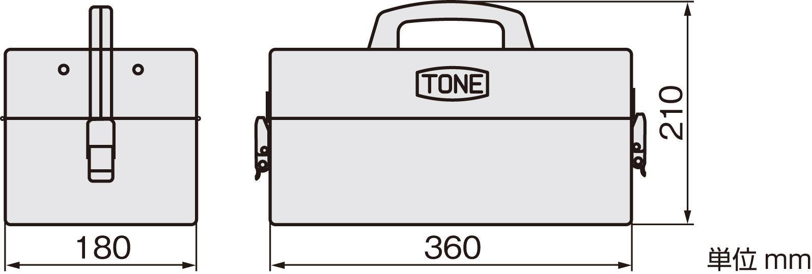 Hộp dụng cụ TONE 3/8