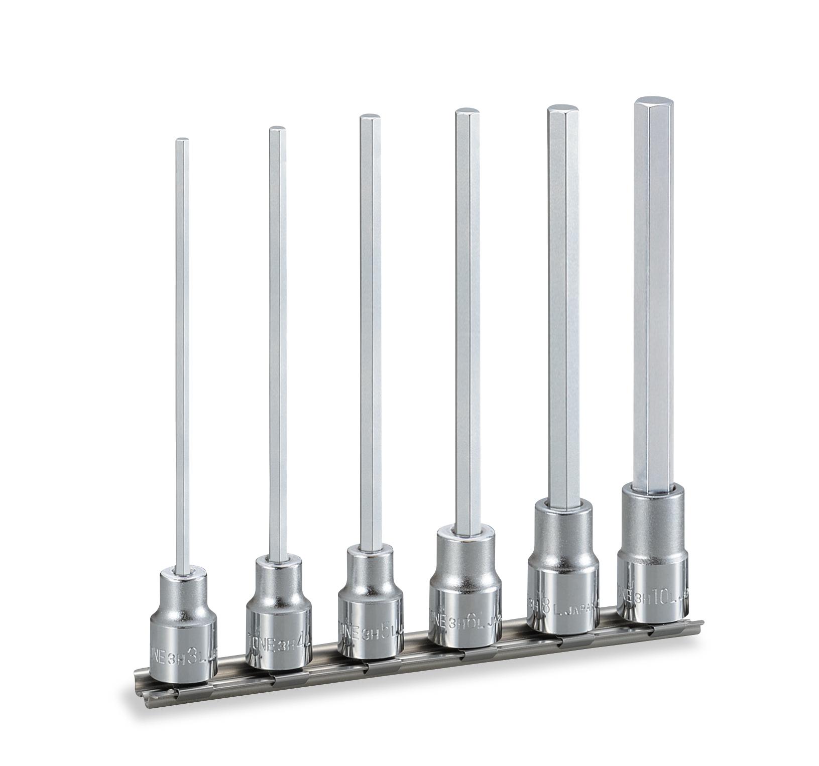 Bộ đầu khẩu lục giác dài TONE 6 chi tiết HH306LL