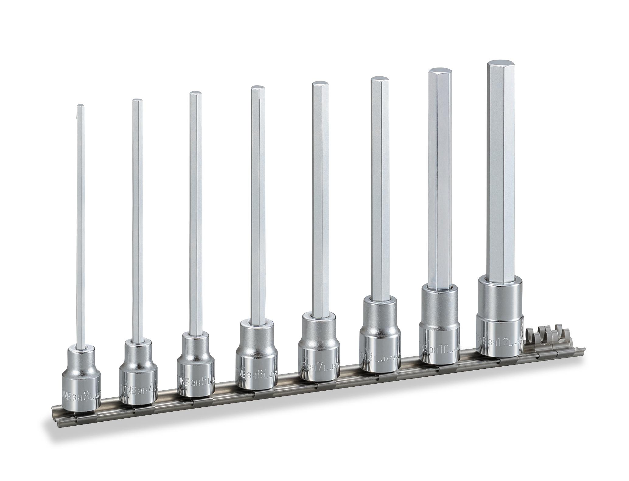 Bộ đầu khẩu lục giác dài TONE 6 chi tiết HH308LL
